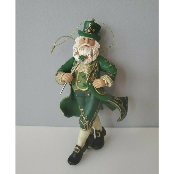 Kurt Adler Ireland Santa Christmas Ornament